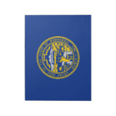 ネブラスカ州旗 ノートパッド (回転)