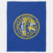 ネブラスカ州旗 フリースブランケット (正面)