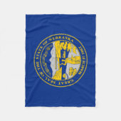 ネブラスカ州旗 フリースブランケット (正面)
