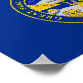 ネブラスカ州旗 ポスター (角)