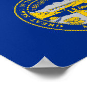 ネブラスカ州旗 ポスター (角)