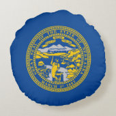 ネブラスカ州旗 ラウンドクッション (裏面)