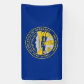 ネブラスカ州旗 横断幕 (縦)