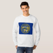ネブラスカ州旗 Tシャツ (正面フル)