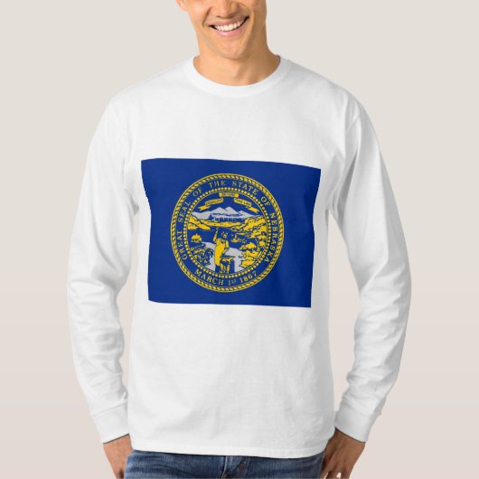 ネブラスカ州旗 Tシャツ (正面)