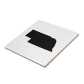 ネブラスカ州(ブラック) タイル (側面)