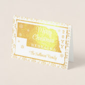 ネブラスカ州 |写真 箔カード (正面)