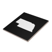 ネブラスカ州（白） タイル (側面)