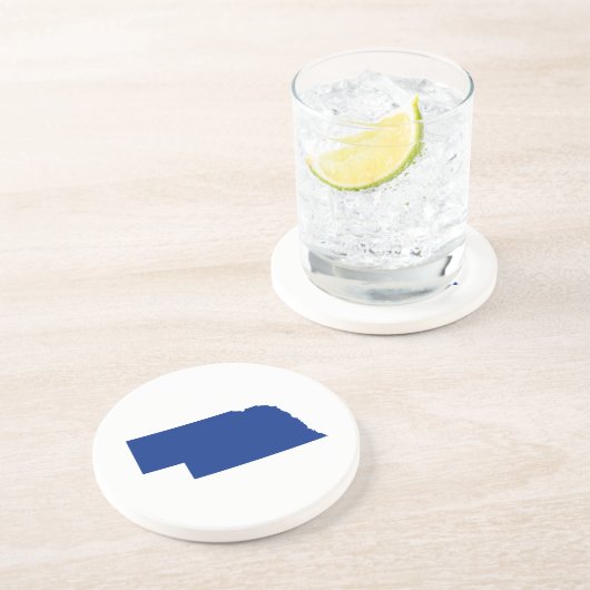 ネブラスカ州（青） コースター (側面)