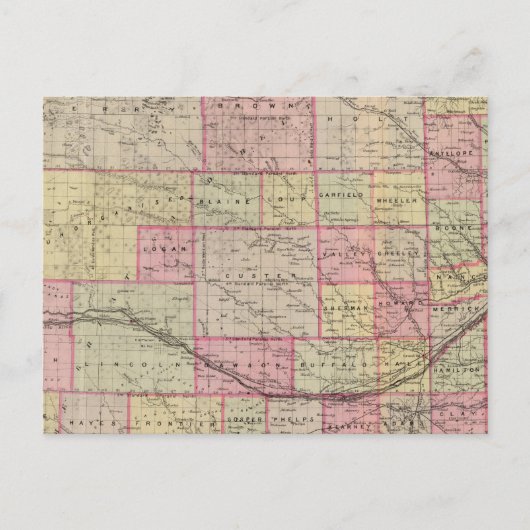 ネブラスカ州 3 ポストカード (正面)