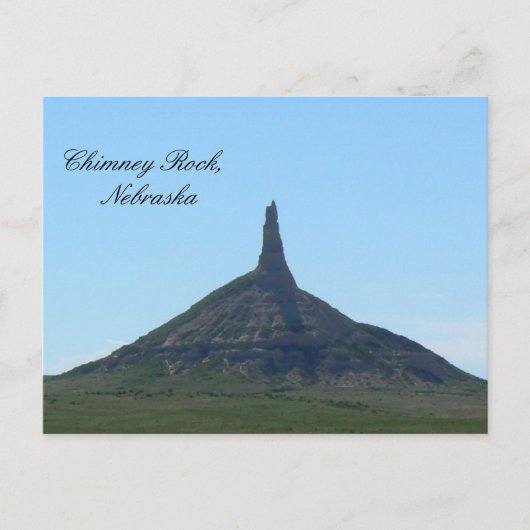 ネブラスカ州Chimney Rock ポストカード (正面)