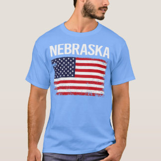 ネブラスカ米国国旗 Tシャツ