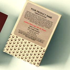 ネブラスカ素朴コテージ食品法ラベル スクエアシール