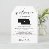 ネブラスカ結婚州のウェルカムラベルの旅程 (スタンド正面)