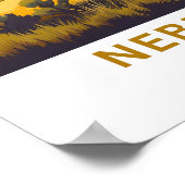 ネブラスカ統一された州旅行プリント ポスター (角)