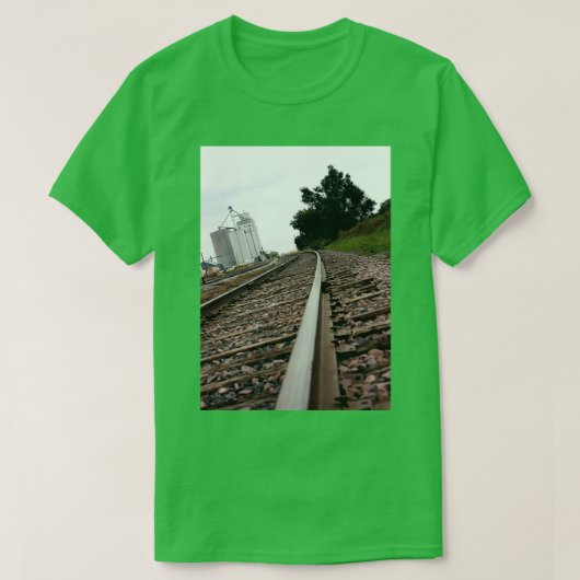 ネブラスカ鉄道線路Pt Tシャツ (デザイン正面)
