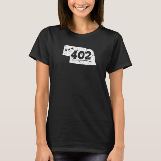 ネブラスカ402エリアコード州のプライド土産オマハ Tシャツ (正面)