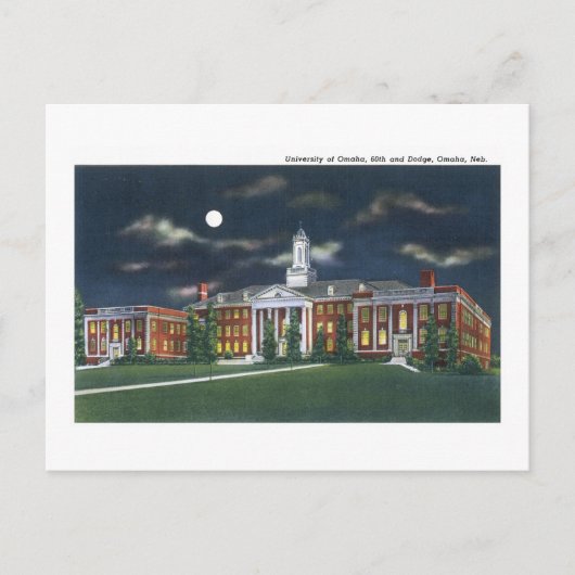 ネブラスカ，オマハ大学 ポストカード (正面)