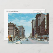 ネブラスカ、オマハ16日ヴィンテージ ポストカード (正面/裏面)