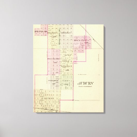 ネブラスカ・オーバーン キャンバスプリント (正面)