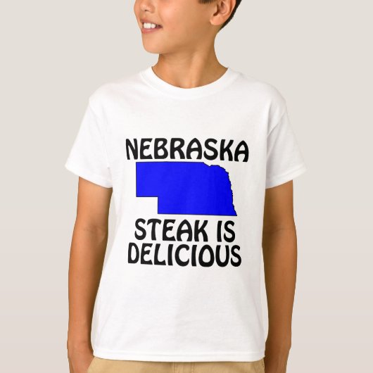 ネブラスカ - ステーキはおいしい Tシャツ (正面)
