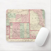 ネブラスカ、ダコタ、アイダホ、モンタナ、ワイオミング マウスパッド (マウス)