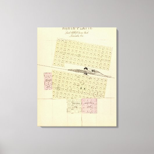 ネブラスカ・ノースプラット キャンバスプリント (正面)