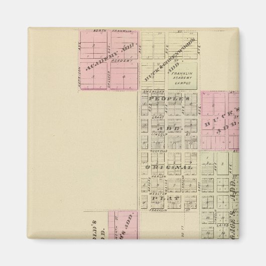 ネブラスカ・フランクリン マグネット (正面)