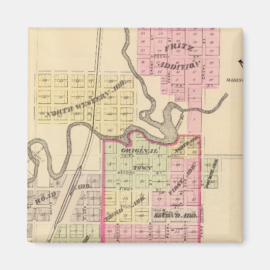 ネブラスカ・マディソン マグネット (正面)