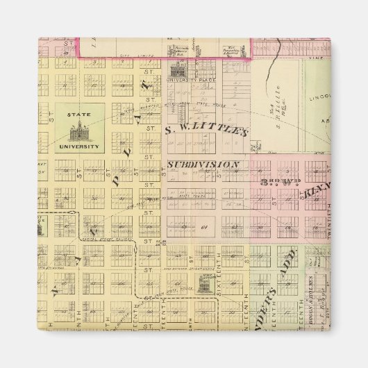 ネブラスカ・リンカーン・ノース マグネット (正面)