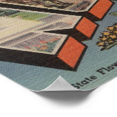 ネブラスカ(州首都/花) ポスター (角)