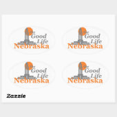 ネブラスカ 楕円形シール (シート)