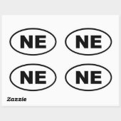 ネブラスカ 楕円形シール (シート)