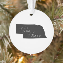 ネブラスカIはそれをここで示しますシルエットの黒を好みます オーナメント