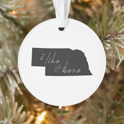 ネブラスカIはそれをここで示しますシルエットの黒を好みます オーナメント (ツリー)