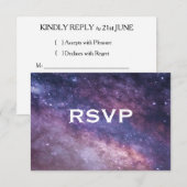 ネブラスパースコスモス 結婚式RSVP 出欠カード (正面/裏面)