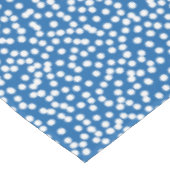 ネブラス·ブルー（白い雪の点） テーブルクロス (アングル)