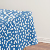 ネブラス·ブルー（白い雪の点） テーブルクロス (インサイチュ)
