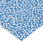 ネブラス·ブルー（白い雪の点）テーブルクロス テーブルクロス (アングル)