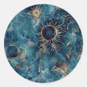 ネブラダークサンカスタム天文学封筒用シール ラウンドシール (正面)