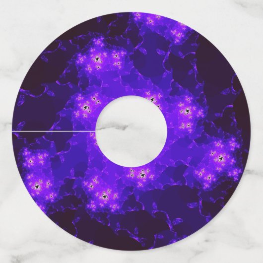 ネブラフラクタル紙ワイングラスラベル ワイングラスタグ (正面)