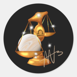 ネブラリブラヴィーナス〔占星術の〕十二宮図 ラウンドシール