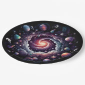 ネブラ紙プレート | コズミックホリデイお祝い ペーパープレート (アングル)