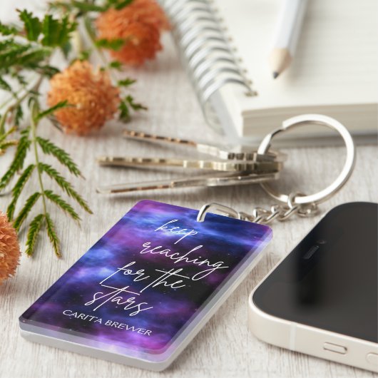 ネブラ銀河系感動的アクリル鎖 キーホルダー (正面右)