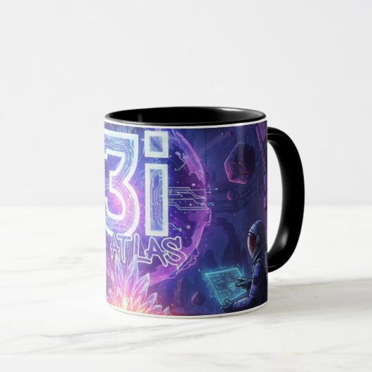 ネブラ・ノマドスペース宇宙飛行士サイエンスフィクション3iアトラ マグカップ (正面右)