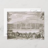 ネプチューンの噴水、バーセイルズ(engraの眺め ポストカード (正面/裏面)