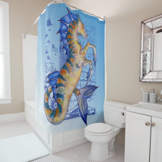 ネプチューンの馬 シャワーカーテン (インサイチュ)