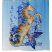 ネプチューンの馬 シャワーカーテン (正面)