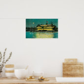 ネプチューンカジノの屋外のナイトビューと ポスター (キッチン)