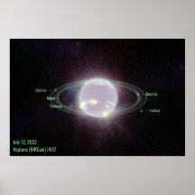 ネプチューンジェームズウェッブフォトNIRCamイメージグリーン文字